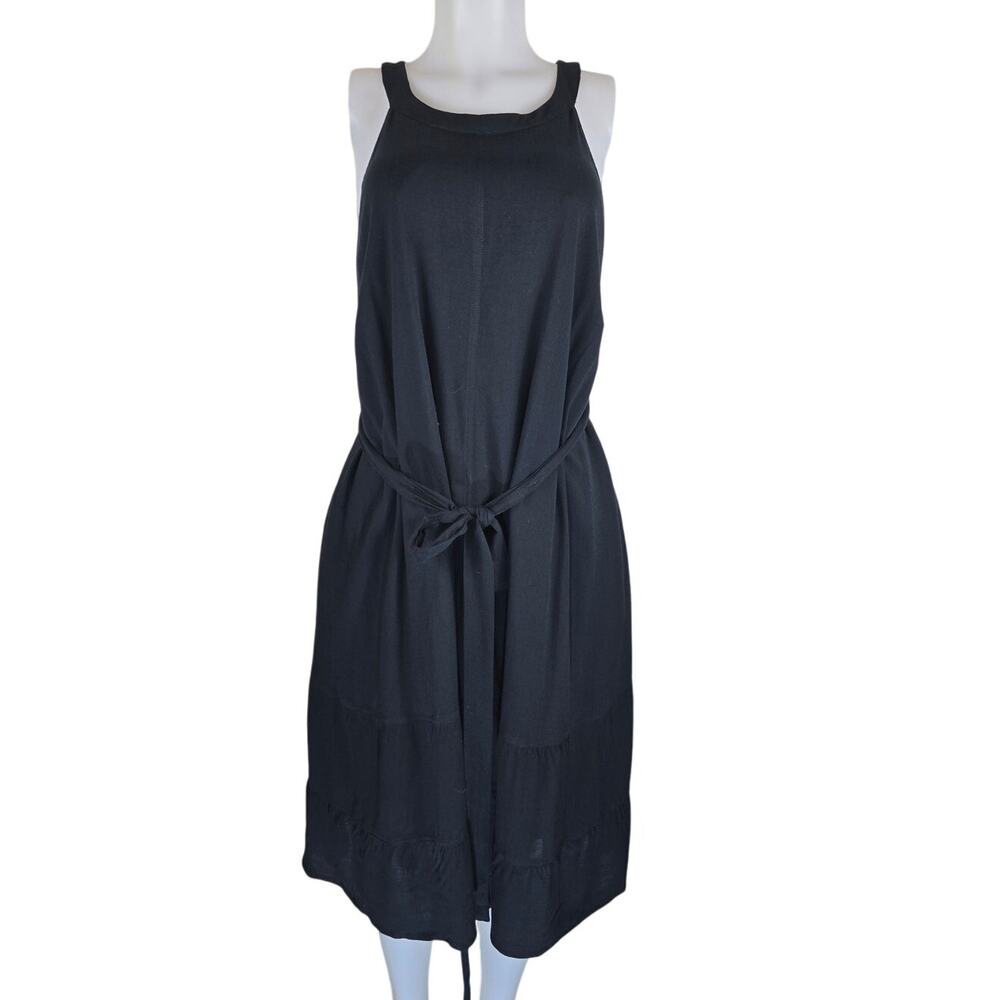 Torrid Black Sleeveless Belted Slip Dress Business Work Dress 3/3X NWT